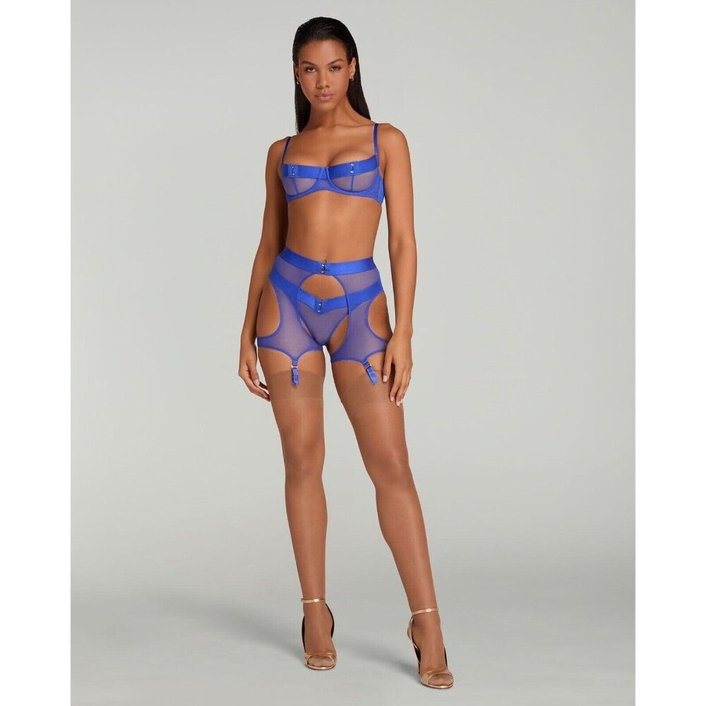 Agent Provocateur Caity Cobalt Blue Demi Bra NWT $185 - Picture 4 of 16